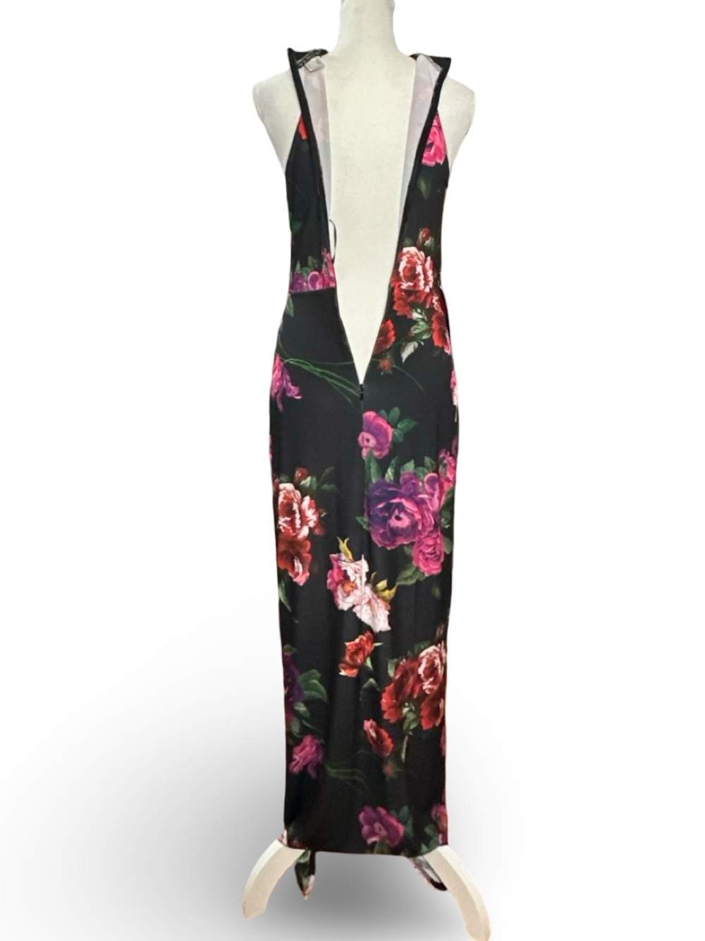 VENUS Floral Halter Neck Tulip Hem Maxi Dress - XS - Picture 8 of 15